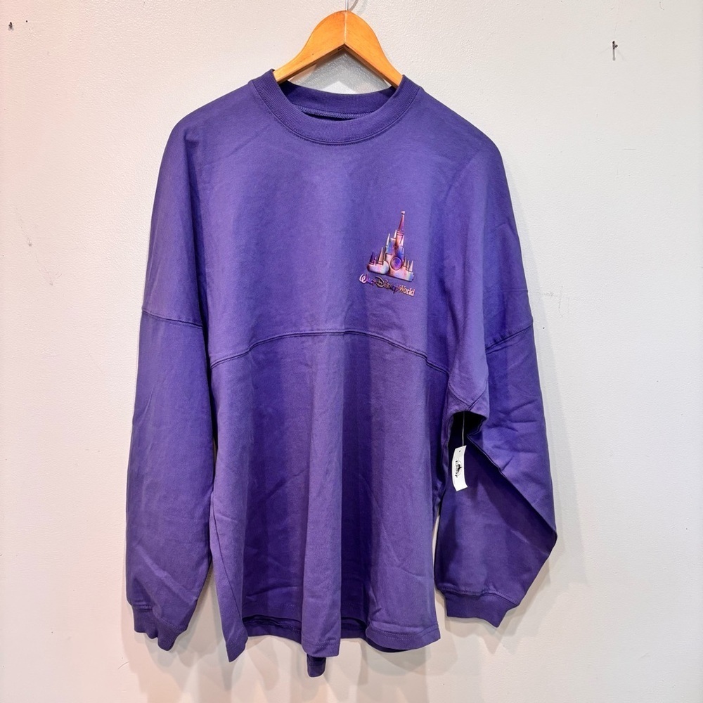 Disney Spirit Jersey Walt Disney World 50th Anni. Purple Top Women’s Medium NEW